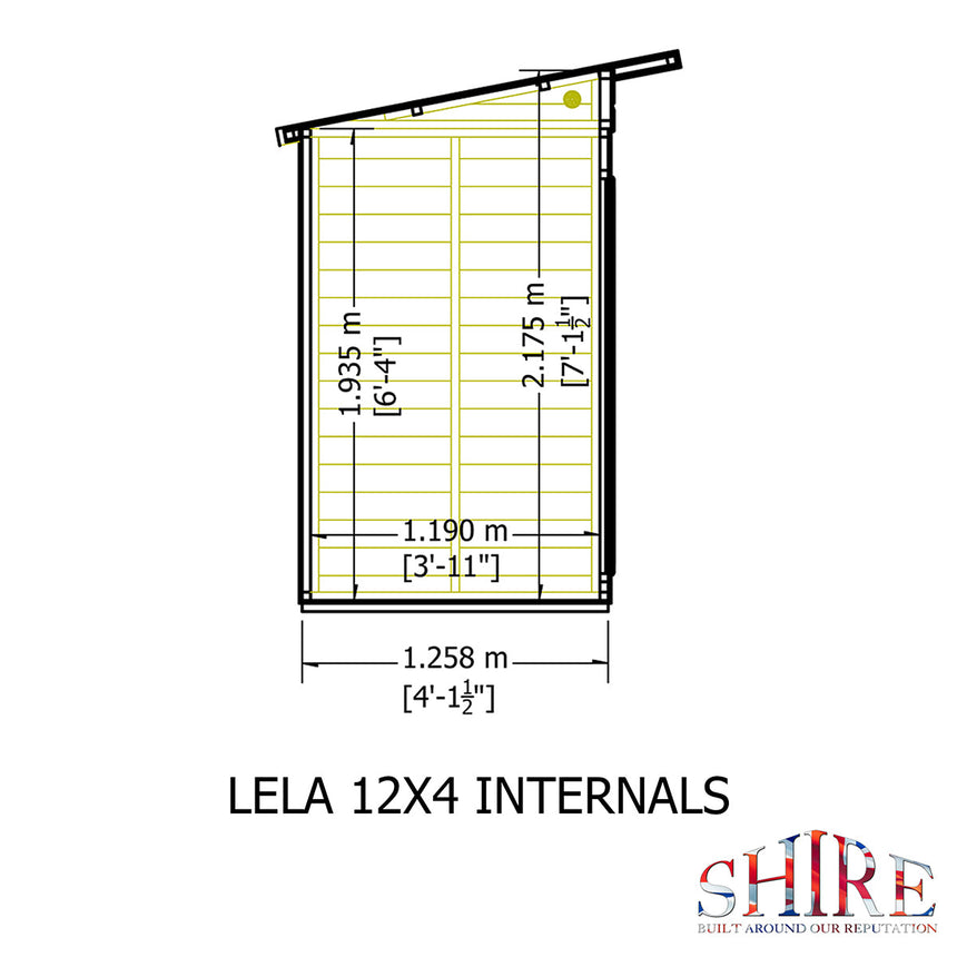 Shire Lela 12ft x 4ft Summerhouse