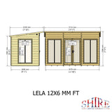 Shire Lela 12ft x 6ft Summerhouse