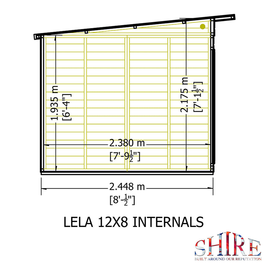 Shire Lela 12ft x 8ft Summerhouse