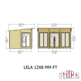 Shire Lela 12ft x 8ft Summerhouse