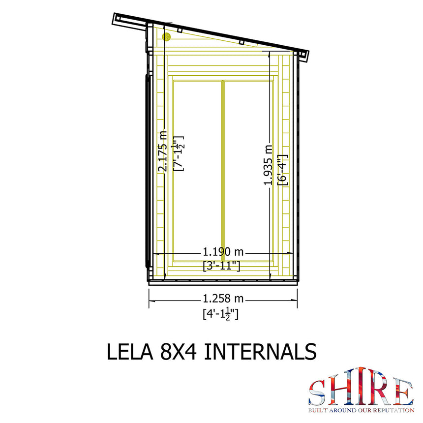 Shire Lela 8ft x 4ft Summerhouse