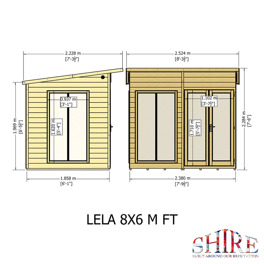 Shire Lela 8ft x 6ft Summerhouse