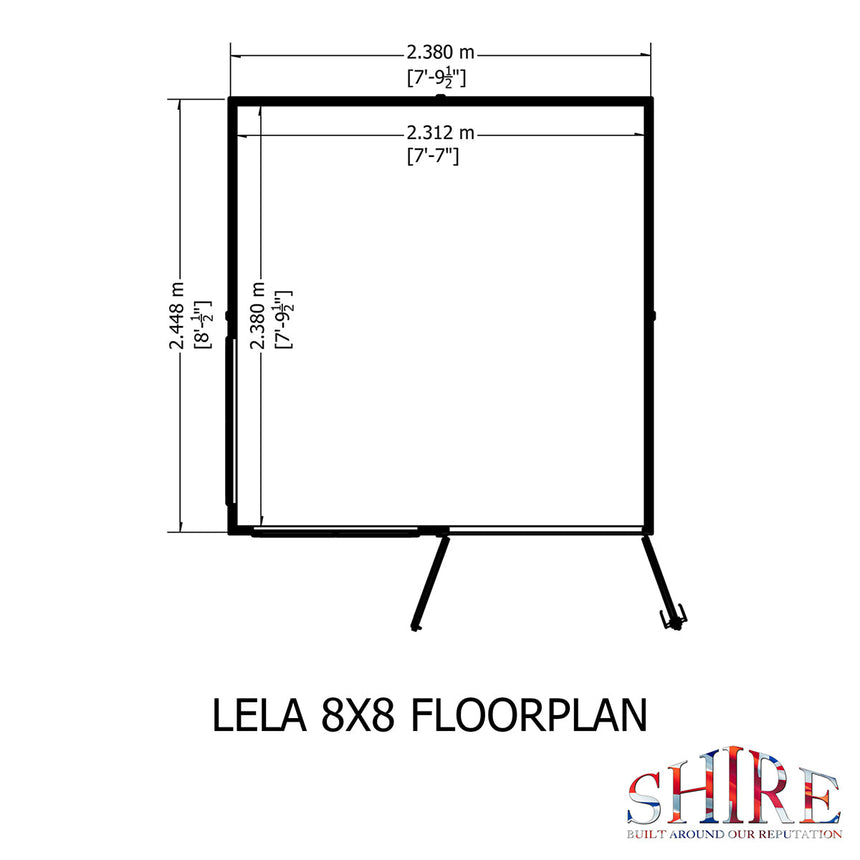 Shire Lela 8ft x 8ft Summerhouse