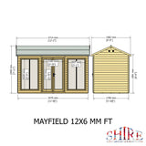 Shire Mayfield 12ft x 6ft Summerhouse