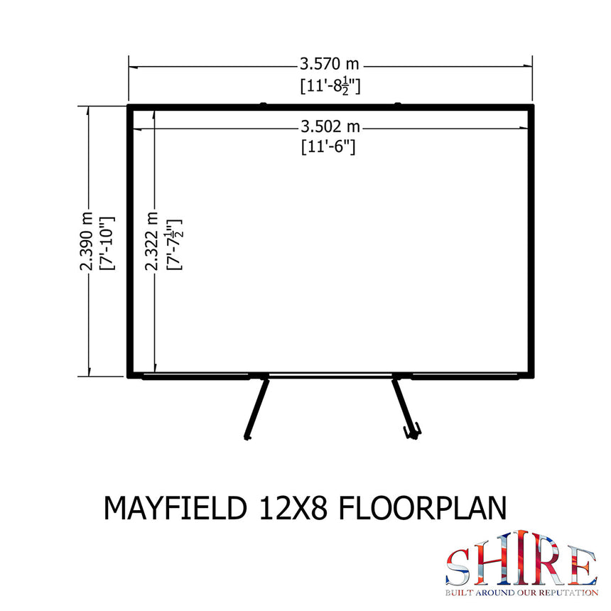 Shire Mayfield 12ft x 8ft Summerhouse