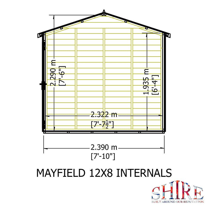 Shire Mayfield 12ft x 8ft Summerhouse