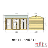 Shire Mayfield 12ft x 8ft Summerhouse