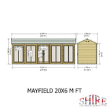 Shire Mayfield 20ft x 6ft Summerhouse