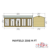 Shire Mayfield 20ft x 8ft Summerhouse