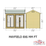 Shire Mayfield 8ft x 6ft Summerhouse