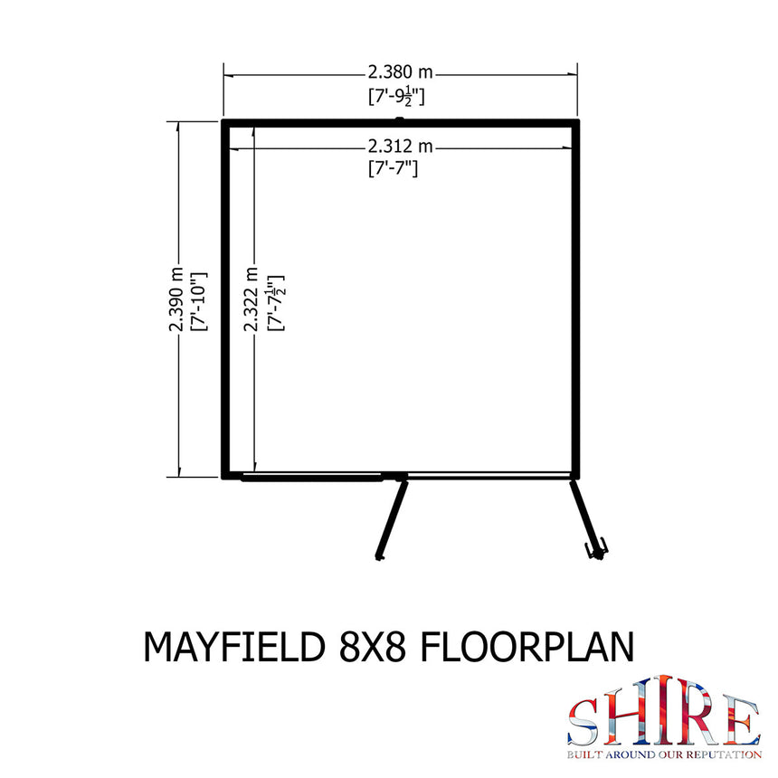 Shire Mayfield 8ft x 8ft Summerhouse