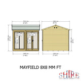 Shire Mayfield 8ft x 8ft Summerhouse