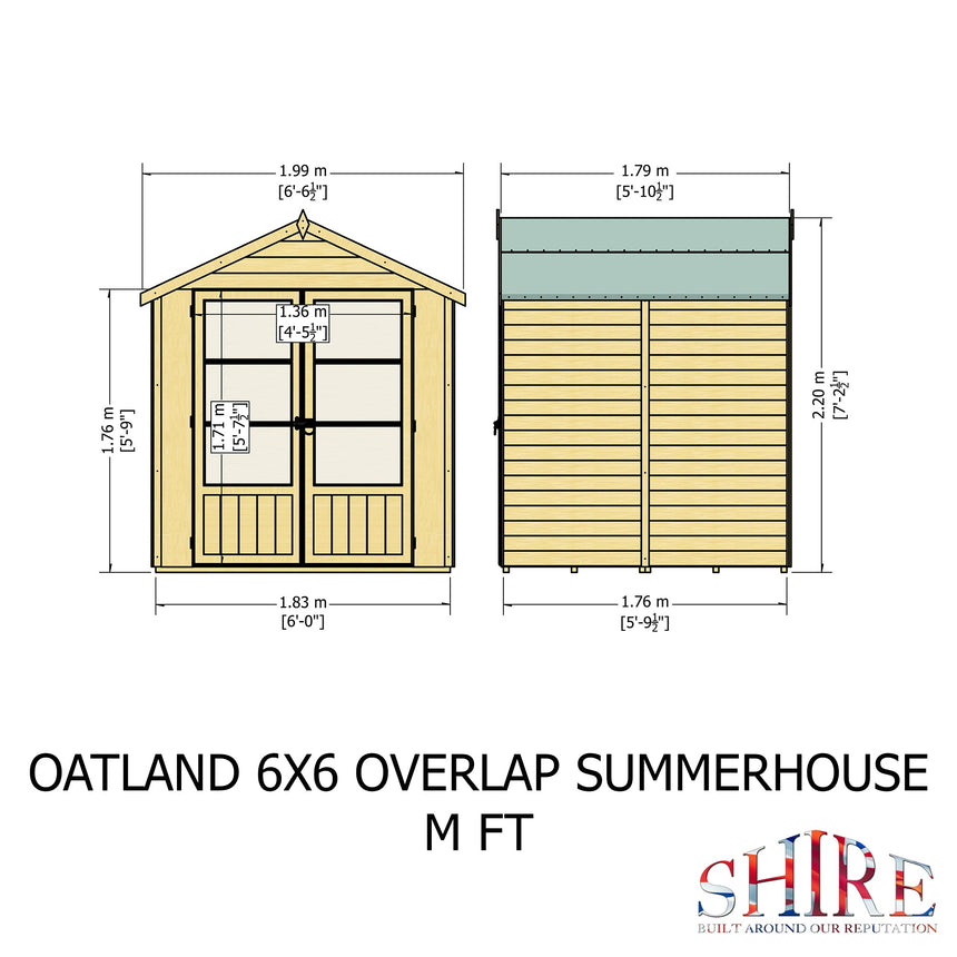 Shire Oatland 6ft x 6ft Summerhouse