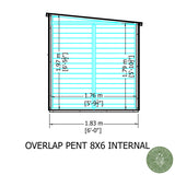 Shire Garden Value Overlap 8ft x 6ft Pent Shed