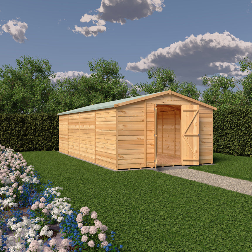 Shire Garden Value Overlap 10ft x 20ft Windowless Shed