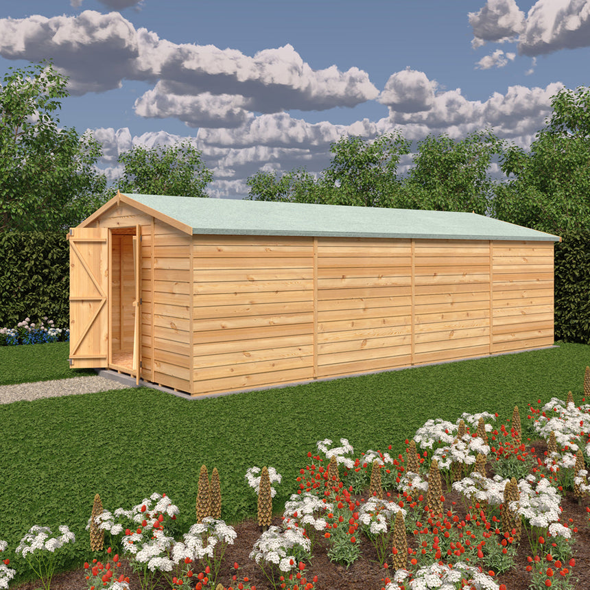 Shire Garden Value Overlap 10ft x 20ft Windowless Shed