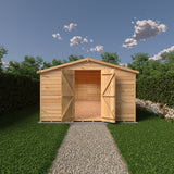 Shire Garden Value Overlap 10ft x 20ft Windowless Shed