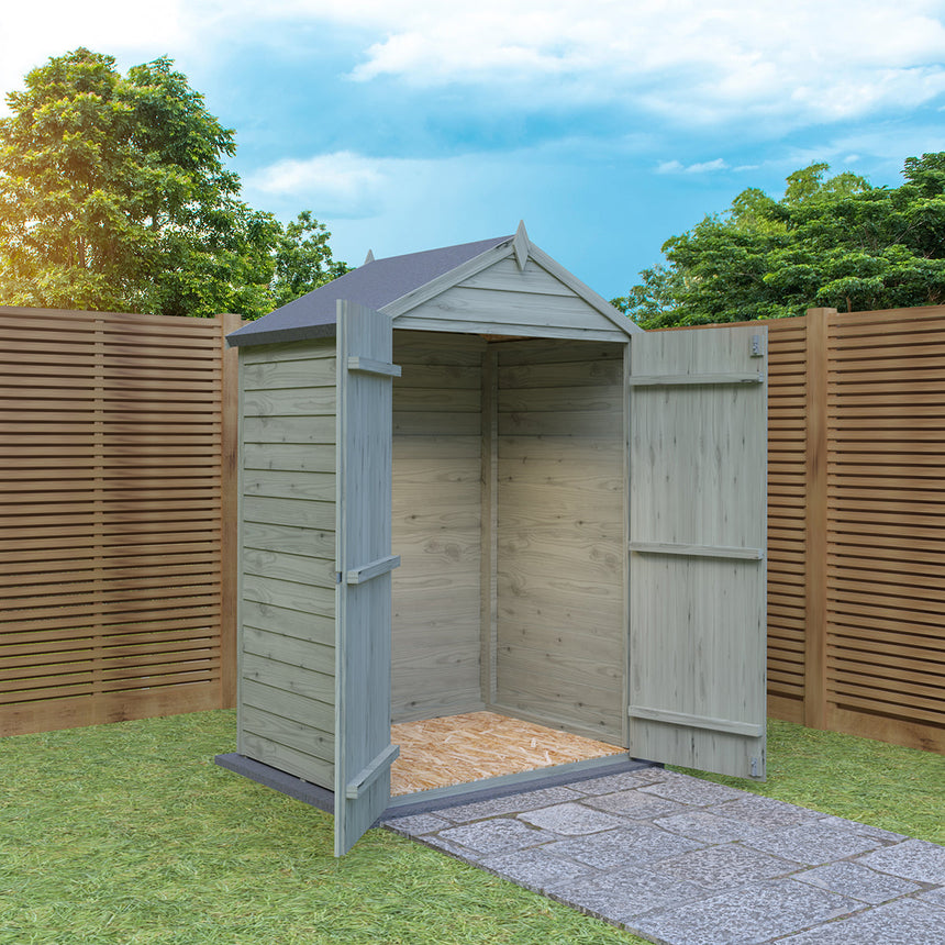 Shire Garden Value Overlap 4ft x 3ft Pressure Treated Shed