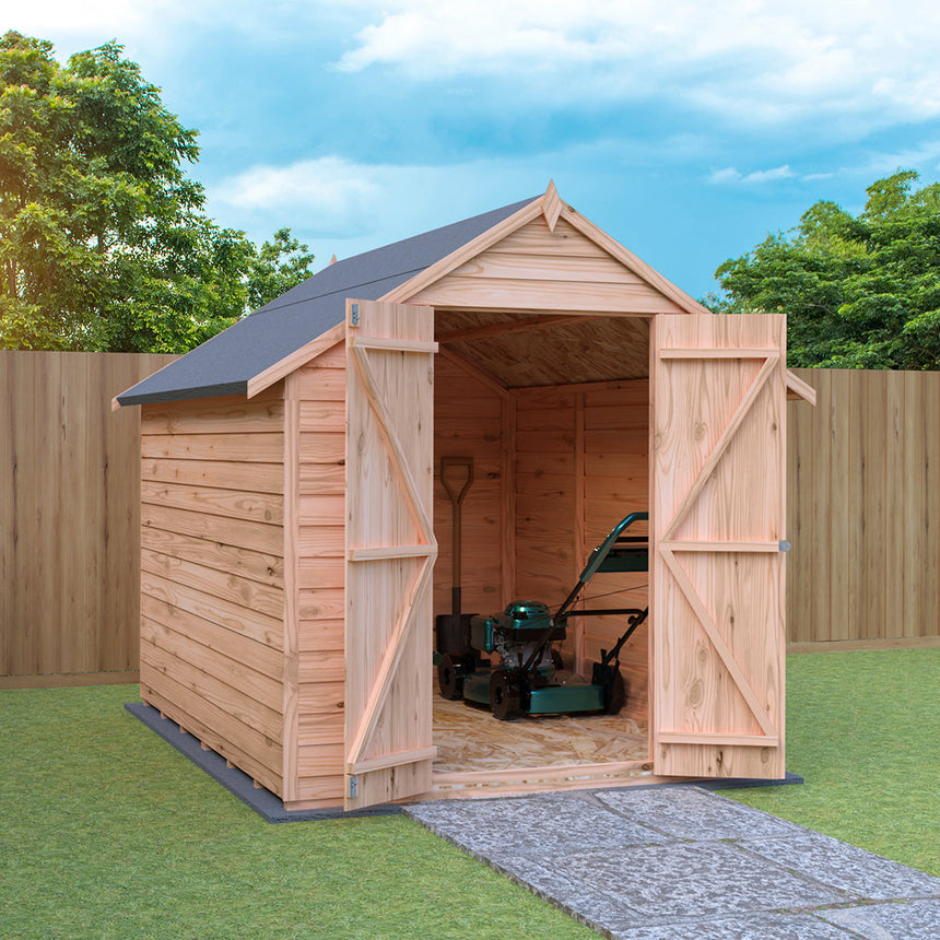 Shire Garden Value Overlap 8ft x 6ft Double Door Shed