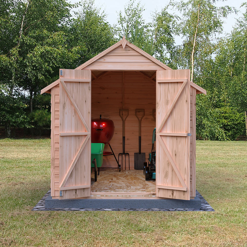 Shire Garden Value Overlap 8ft x 6ft Double Door Shed With Window