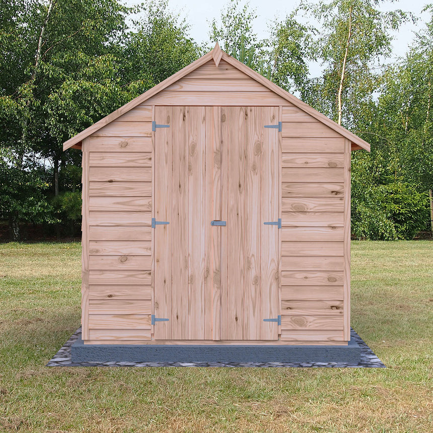 Shire Garden Value Overlap 8ft x 6ft Double Door Shed With Window