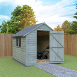 Shire Garden Value Overlap 8ft x 6ft Pressure Treated Shed with window