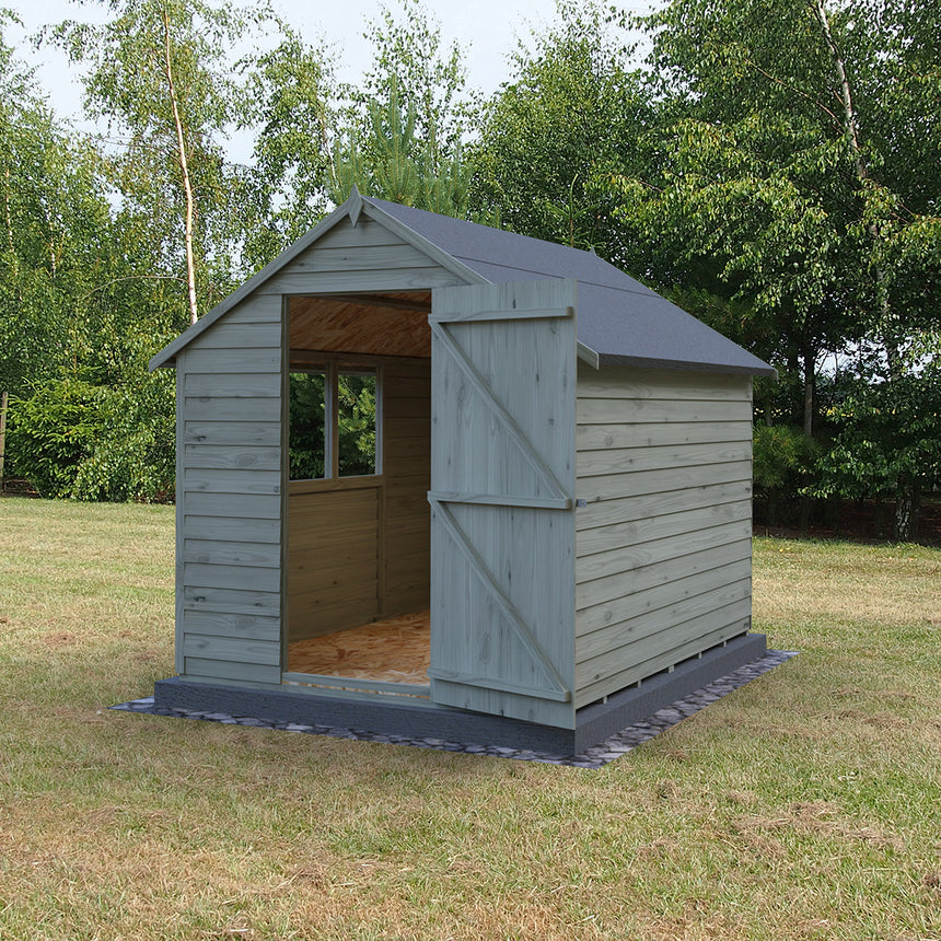 Shire Garden Value Overlap 8ft x 6ft Pressure Treated Shed with window