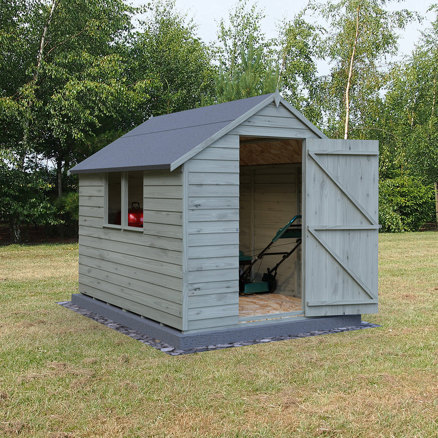 Shire Garden Value Overlap 8ft x 6ft Pressure Treated Shed with window