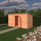 Shire NEW Garden Value 16ft x 6ft Overlap Pent Shed with windows