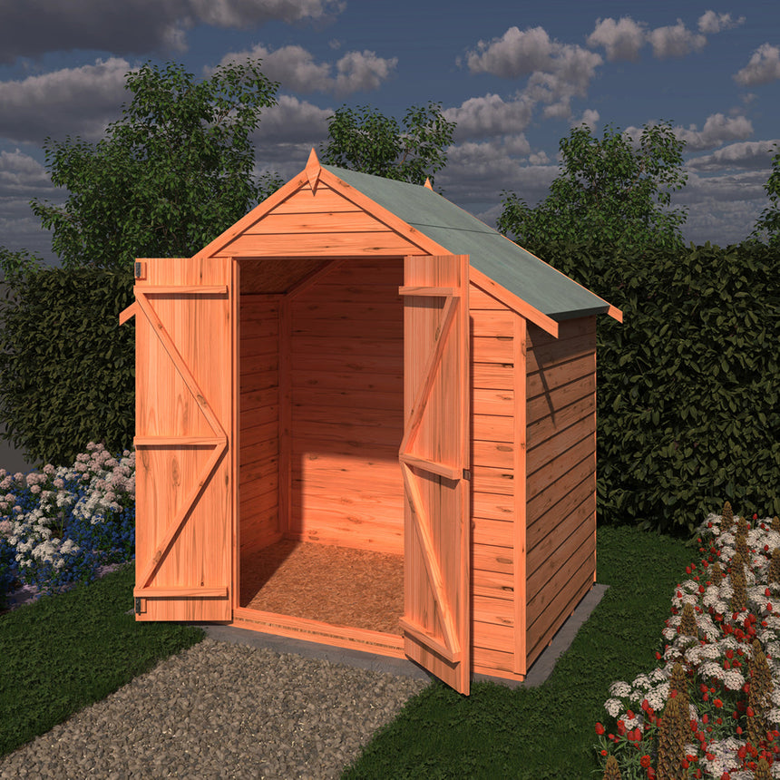 Shire Garden Value Overlap 6ft x 6ft Double Door Shed