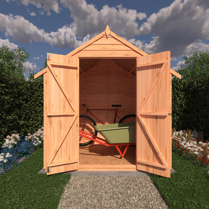 Shire Garden Value Overlap 6ft x 6ft Double Door Shed