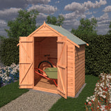 Shire Garden Value Overlap 4ft x 6ft Double Door Shed