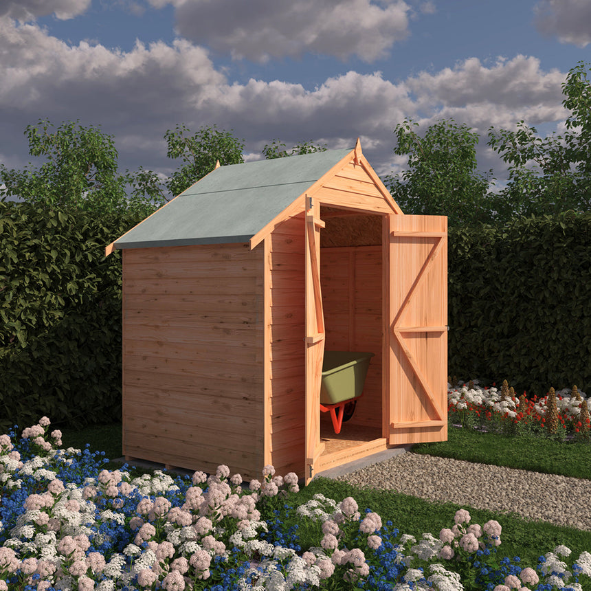 Shire Garden Value Overlap 6ft x 6ft Double Door Shed