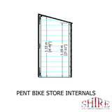 Shire Shiplap 2ft 6 x 6ft Pent Bike Store (no floor)