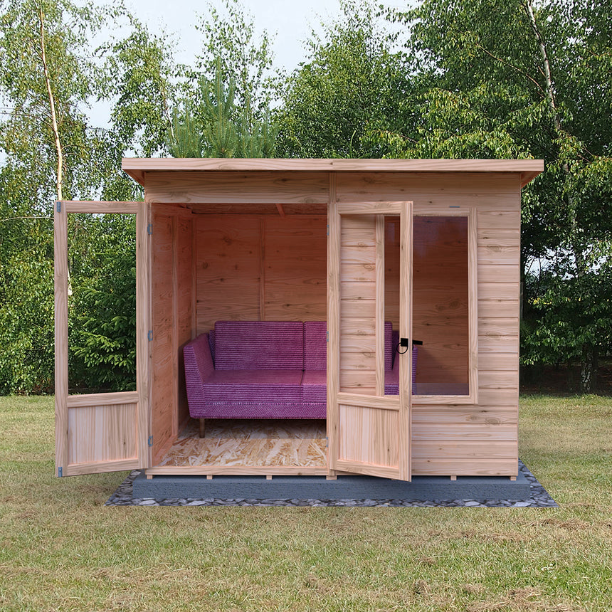 Shire Peony 12ft x 6ft Pent Summerhouse