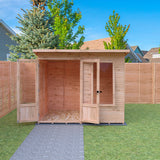 Shire Peony 12ft x 6ft Pent Summerhouse