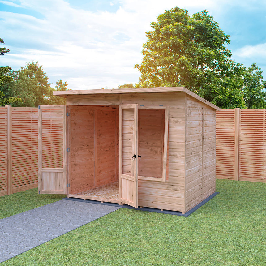 Shire Peony 12ft x 6ft Pent Summerhouse