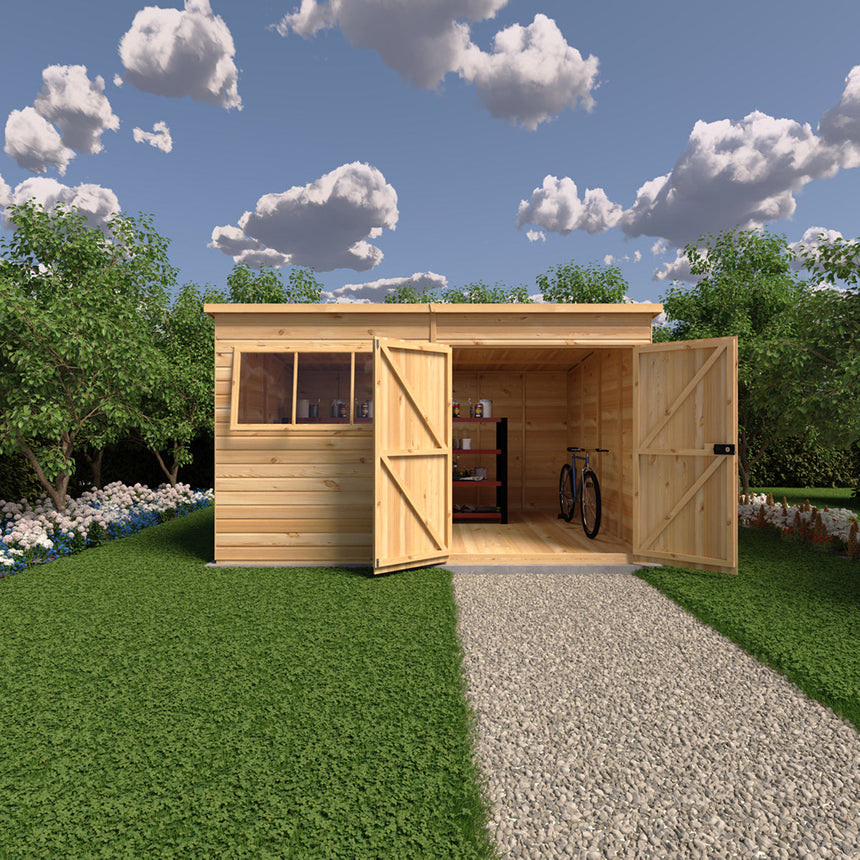 Shire Ranger 12ft x 10ft Pent Shiplap Shed