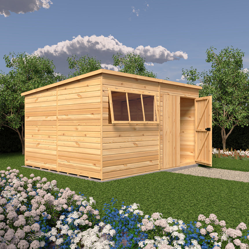 Shire Ranger 12ft x 10ft Pent Shiplap Shed