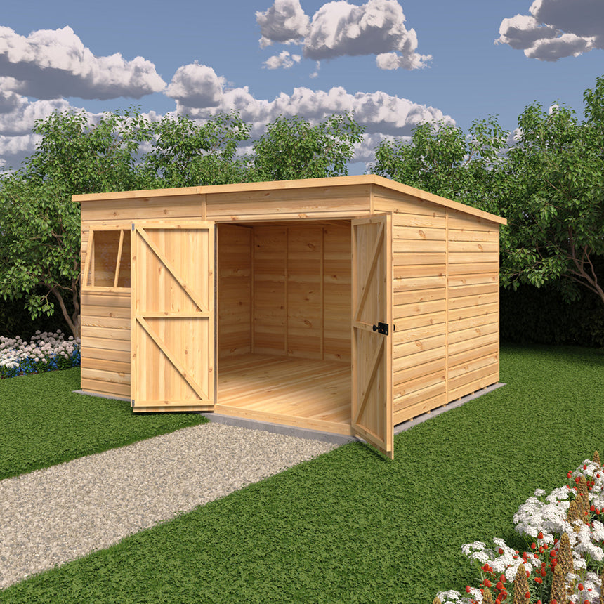 Shire Ranger 12ft x 10ft Pent Shiplap Shed