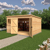 Shire Ranger 12ft x 10ft Pent Shiplap Shed