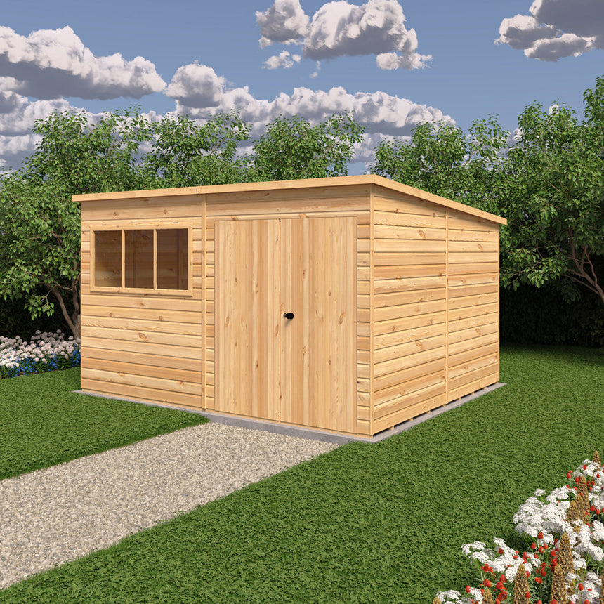 Shire Ranger 12ft x 10ft Pent Shiplap Shed