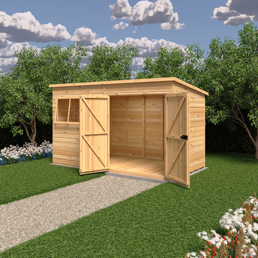 Shire Ranger 12ft x 6ft Pent Shiplap Shed