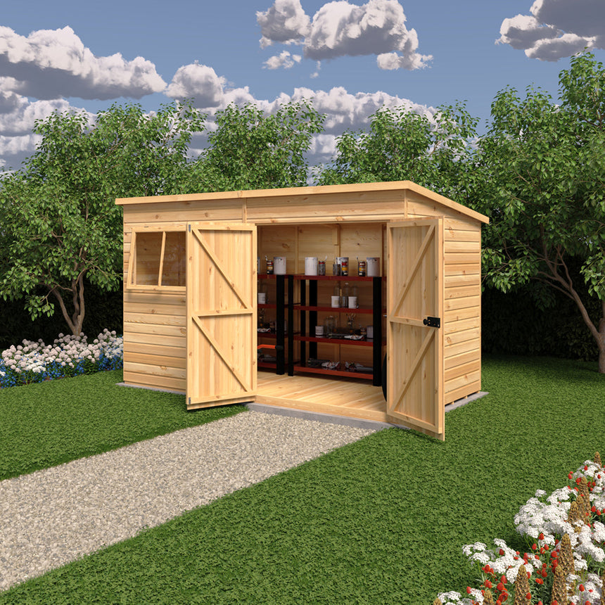 Shire Ranger 12ft x 6ft Pent Shiplap Shed