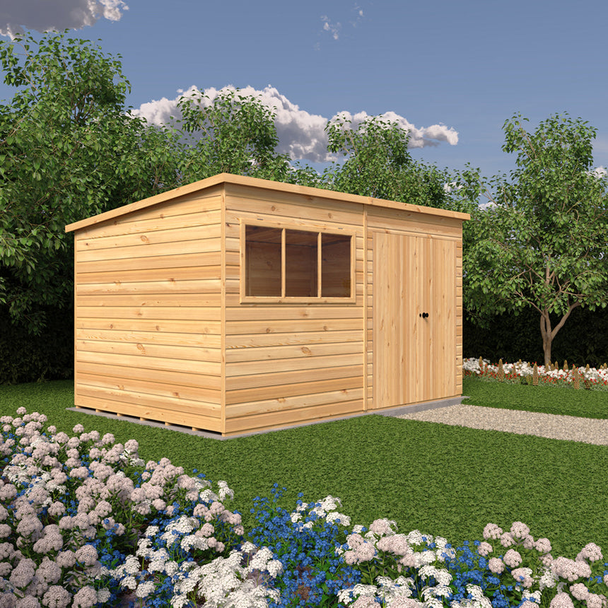 Shire Ranger 12ft x 8ft Pent Shiplap Shed