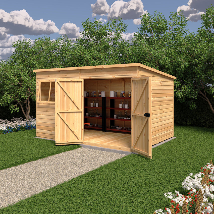 Shire Ranger 12ft x 8ft Pent Shiplap Shed