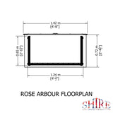 Shire Rose Arbour 2ft x 4ft