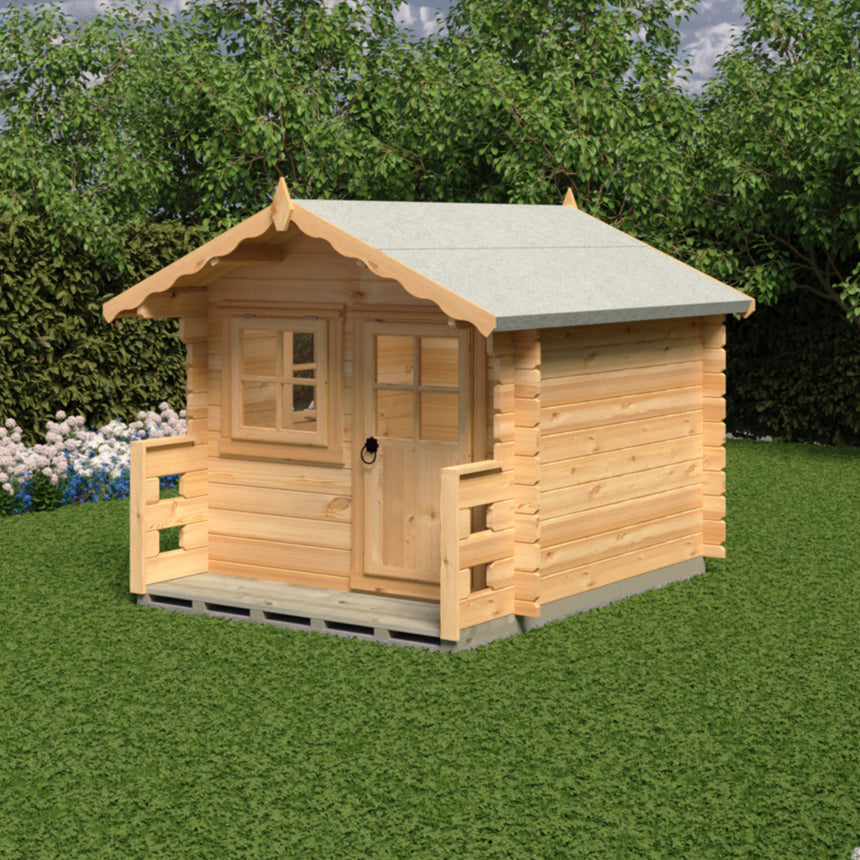 Shire Salcey 8ft x 8ft Mini Log Cabin Playhouse