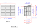 Duramax Side Mate Plus - 4ft x 8ft Plastic Garden Shed in Grey