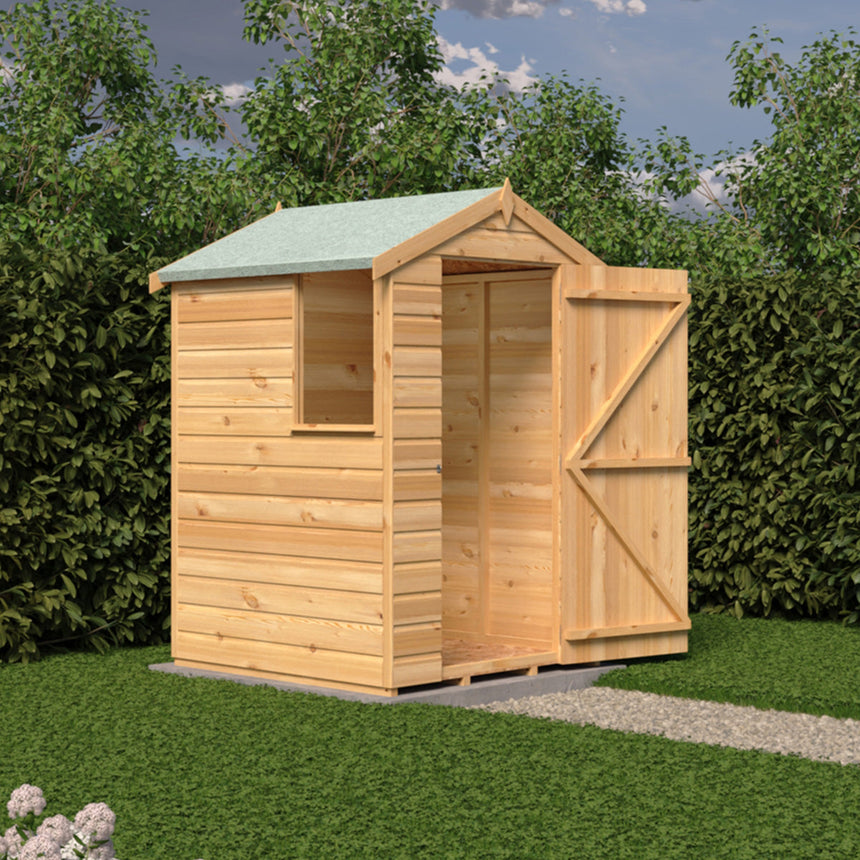 Shire Alderney 7ft x 5ft Shiplap Apex Shed  NEW SIZE